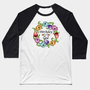 Birthday Girl Baseball T-Shirt